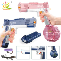 HUIQIBAO Automatic Desert Eagle Electric Water Gun Fights Summer Toy Pistol Water Guns Outdoor Beach Swimming Pool Toys Adult