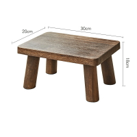 實木椅 矮凳 凳子 簡易實木折燒桐木矮凳實木小板凳客廳木製兒童成人結實小木凳木『TS4436』