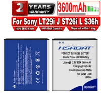 HSABAT Free Shipping 3600mAh BA900 Battery for Sony Xperia TX LT29i J ST26i L S36h C2104 C2105 Battery