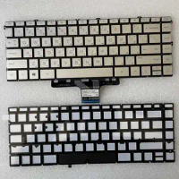 New Arab For HP Pavilion X360 14-DV 14-DW 14-DW0000 14-DV0000 Individually Backlight Silver Notebook Laptop Keyboard