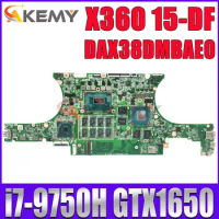 L54489-601 For HP Spectre X360 15-DF 15T-DF X38D Laptop Motherboard GTX1650-4G With i7-9750H CPU 8GB RAM DAX38DMBAE0