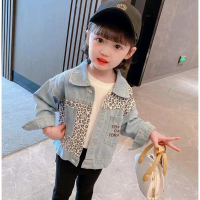 Jaket Anak Perempuan Model Denim Leopard - Kids