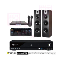 【金嗓】CPX-900 K2R+DSP-A1II+SR-889PRO+SUGAR SK-800V(4TB點歌機+擴大機+無線麥克風+喇叭)