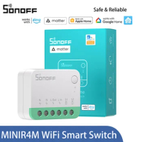 SONOFF MINIR4M Wifi Smart Switch Matter Compatible Wireless Controller WiFi Universal Breaker Alexa Google Home Voice Control