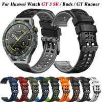 22mm Strap For HUAWEI WATCH GT 3 SE Silicone Band For HUAWEI WATCH 4 Pro GT 2 4 GT3 Pro 46mm Wristband Replacement Bands correa