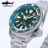 HEIMDALLR SKX007 NH35 Automatic Mechanical Wristwatches Sapphire Crystal C3 Luminous 200M Diving Watch Titanium Men's Watch