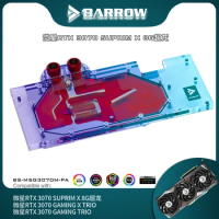 Barrow GPU Block For MSI RTX3070 SUPRIM /Gaming TRIO X, Full Covered Graphics Card Radiator, 5V ARGB, BS-MSG3070M-PA