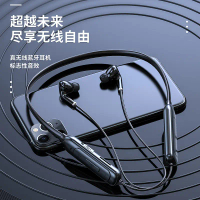 New M60 Bluetooth Earphones Card Slot Sports Neckband In-Ear Long Standby Stereo True Wireless