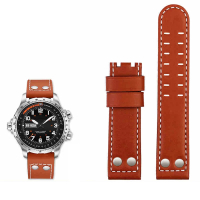 สายนาฬิกาหนังวัวขนาด 20 มม. 22 มม. สำหรับนาฬิกา Hamilton Khaki aviation H 77616533   ฮ 70615733   สา