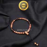 Gelang Tasbih Kombinasi Kayu Stigi Laut Dewandaru Kalimasada Kalimosodo ASLI 33 Butir