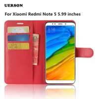 Luxury Phone Carcasa Case For Xiaomi Redmi Note 5 5.99'' Xiomi Flip Cover Capa Wallet PU Leather Bag For Xiaomi Redmi Note5 Case