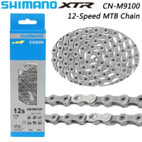 SHIMANO XTR CN-M9100-12 12 Speed MTB Bike Chain 126 Links with Quick-Link HG Chain for Mountain Bike Original Bicycle Parts