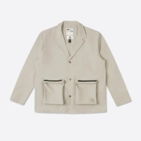 【CONVERSE】URBAN ESSENTIAL JACKET 外套 西裝外套 男外套 女外套 米棕色(10027550-A01)