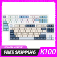 Durgod K100 Wired Mechanical Keyboard 8k Rgb Magnetic Axis Adjustable Key Keyboard Custom 87key Pbt Keyboard For Win/Mac Pc