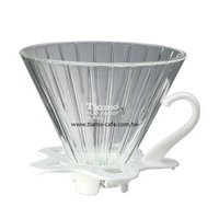 金時代書香咖啡   TIAMO V01(適用1-2人)玻璃 錐形 咖啡濾器組 附量匙  HG5358W