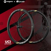 Magene EXAR Carbon Fiber Wheelset Ultra 2023 Road Bicycle Disc Brake wheel set UCI Quality