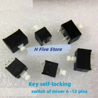 5pcs/lot for vocal BEHRINGER for Yamaha mixer key self-locking switch 6 feet 12 feet 8.5X8.5 square head
