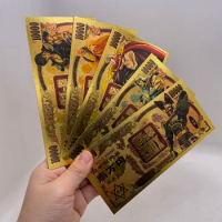 New We Have Anime Raoh Toki Kenshiro Fist of-North Star Gold Banknotes for Boy Man Great Gift