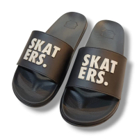 Skaters Sandal FF SDL 13 YB022 Font Black Sandal Slip On Pria