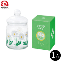 【ADERIA】日本製糖果罐 雛菊 680ml 1入 昭和系列(儲物罐 玻璃罐 糖果罐)