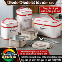 Hộp cơm giữ nhiệt bằng vỏ titan nguyên chất dành cho công sở, hộp đựng cơm có thể dùng trong lò vi s