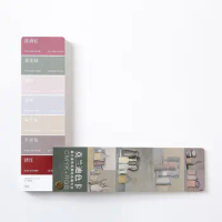 2022 Morandi swatch card template card advanced gray color matching painting illustration color card