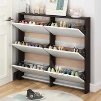 Light Luxury Tipping Bucket Shoe Cabinet Ultra-thin Shoe Rack Storage Home Entrance Large Capacity Shoes Zapatera Furniture