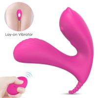 Wearable G Spot Vibrator Clitoral Stimulator 9-Speed Strap on Wireless Vibrating Panties Butterfly Dildo Vibrators Anal Sex Toys