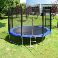 Rebounder Trampoline for Kids with Enclosure protective net Foldable Indoor Outdoor Park Exercise Parent-Child Interactive Game