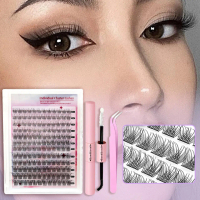 Bộ Dụng Cụ Nối Mi Tự Làm, 144 Miếng, Dụng Cụ Uốn Mi Cá Nhân D, Dụng Cụ Uốn Mi Xoăn 8-16Mm 30D 40D Vớ