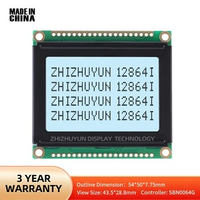 12864I Grey Film Black Font Characters Text Display LCD Screen 128*64 Controller Sbno064G Wholesale In Large Quantities