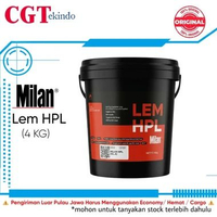 Lem Milan HPL 4kg Cepat Kering Daya Rekat Tinggi Lem Prima HPL Kuning