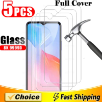 5Pcs Full Cover Screen Protector For Vivo Y20i 66 75(5G) 85 93 97 Tempered Glass For Vivo Y33 70T Y 9 22 51 74 76S 02A Y11(2023)