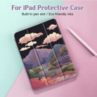 View Case For iPad 9th/ 8th/ 7th Generation 10.2 inch Case,For MiNi 4/5/6 Cover,with Pencil Holder,Auto Wake/Sleep Cover