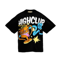 COD Áo thun WINNER TEE cổ tròn tay lỡ form boxy màu ĐEN/TRẮNG HIGHCLUB - Unisex