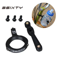 3SIXTY Bike Cycling Adjustable Water Bottle Cage for Brompton Bicycle Water Bottle Cage Bicycle Accessories Black Color