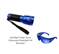 POSMA 高爾夫球LED紫外線 撿球手電筒 套組 2入 GBT010B