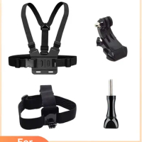 For GoPro Hero 12 Head Strap Chest Strap J Hook Bracket For GoPro Hero 12 11 10 9 8 7 Insta360 ONE X3 DJI Action 3 Accessories