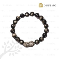 Dufeng - Lucky Golden Obsidian Pixiu Bracelet 18-19cm 8mm