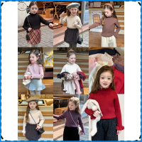 ❀Áo len cổ cao Ambb Kids bé gái thu đông phong cách Hàn Quốc 24A169❈COD VN