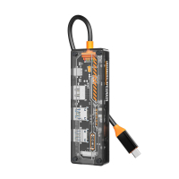 6 in 1 Usb c Hub Type-C to  USB3.0 USB2.0 HD-MI VGA USB-C PD3.0 Data2.0 3.5mm Audio Hub Docking Stat