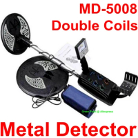 MD 5008 Metal Detector Gold Digger Treasure Hunter MD 5008 Pinpointer Gold Detector With Two Coils md-5008 Metal Detector 2023