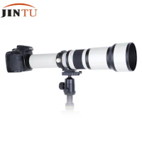 JINTU 500mm f/6.3 Telephoto Fixed Prime Lens w/ T2 Adapter for Canon EOS 1300D 1200D 60D 70D 80D 7D 750D 800D 80D 90D 5DII