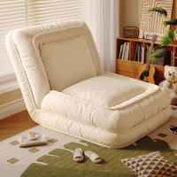 Living Room Single Bean Bag Sofa Sitting White Reading Reclinable Bean Bag Sofa Adults Modern Divani Soggiorno Fluffy Furniture