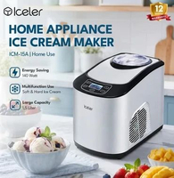 Ice cream maker Iceler / Mesin pembuat Es krim dan Gelato Home Used Soft Ice Cream Maker Silver