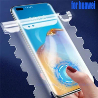 Front and Back Screen Protector For Huawei P30 P50 P30 P40 Pro P50 Mate 40 30 Butterfly Hydrogel Film For Mate 40 30 20 Pro 20X
