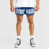 Gymshark Brandmark Mesh 5\ Shorts Quick Dry Sports Shorts Double Layer Mesh Pants"
