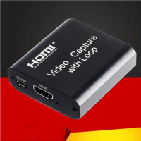 NEW HD 1080P 4K HDMI Video Capture Card HDMI To USB 2.0 Video Capture Board Game Record Live Streaming Broadcast Local Loop Out
