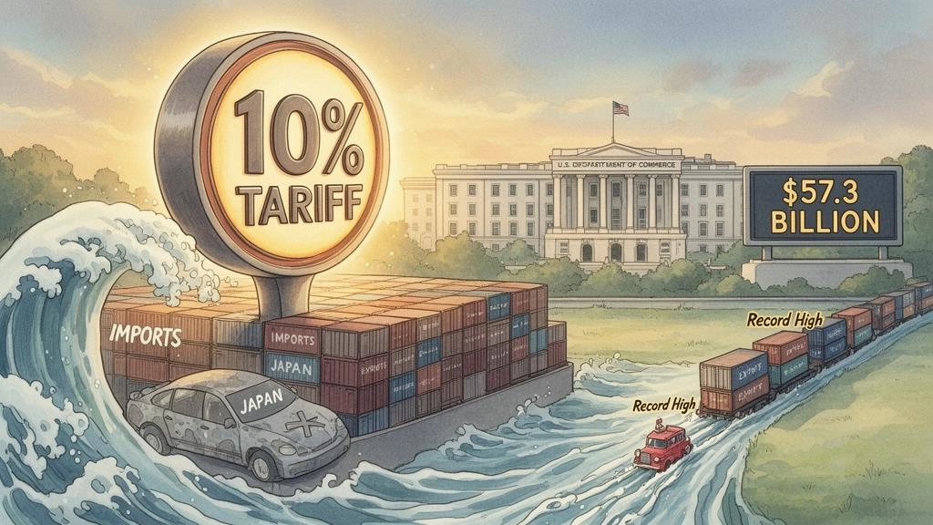 U.S. Trade Deficit Widens to $57.3 Billion in February; Exports Hit ...