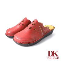 【DK 高博士】浪漫花邊幾何雕花空氣女涼鞋 87-2139-00 紅色